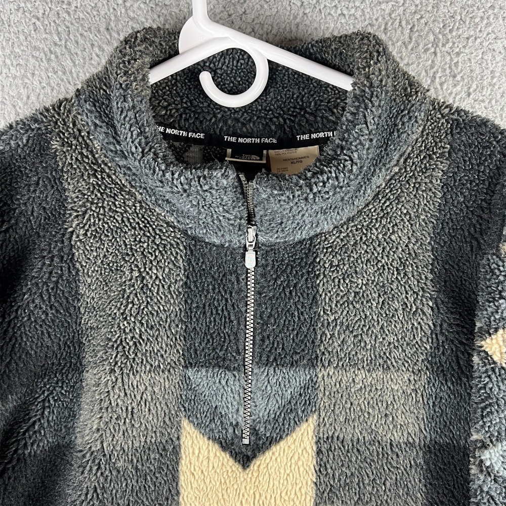 Vintage 90s North Face Snowflake 1/4 Zip Fleece Jacket Mens XL TG Aztec Pullover - Picture 2 of 12